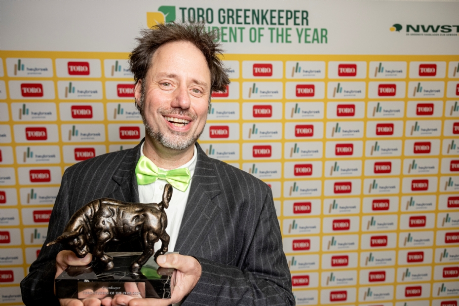 Raimond Sijmonsma winnaar Toro Greenkeeper Student of the Year 